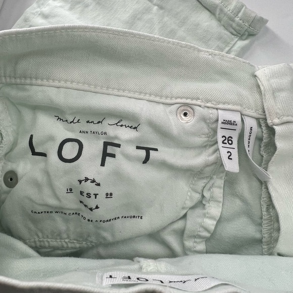 Loft Anne Taylor Modern Kick Crop Jeans Ladies Size 26/2 - Picture 10 of 10